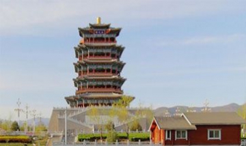 最美門城湖全景圖